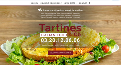 Dezz.fr : Réalisation de site web et blog : Tartines and co